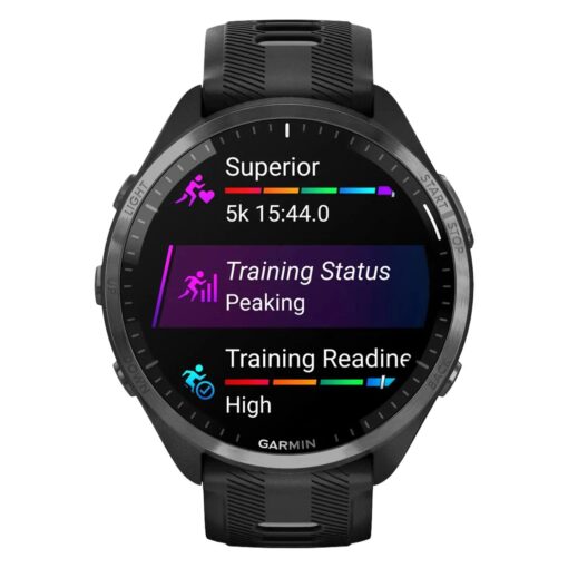 Alternative view of Smartwatch Garmin Forerunner 965 010-02809-10 - Negro (Caja Dañada)