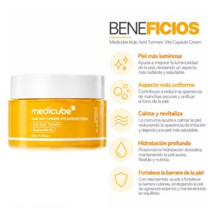 Creme Facial Medicube Kojic Acid Turmeric Vita Capsule Cream 53g - Imagen 3