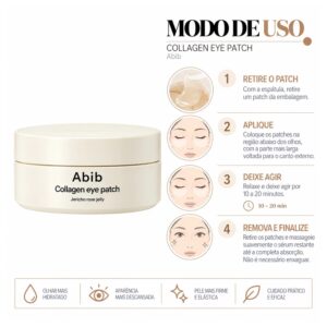 COS ABIB MASCARA P/ojos COLLAGEN EYE PATCH JERICHO ROSE JELLY 60PCS - Imagen 4