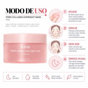 Máscara Facial Noturna Abib PDRN Collagen Overnight Firming Jelly 80ml - Imagen 5