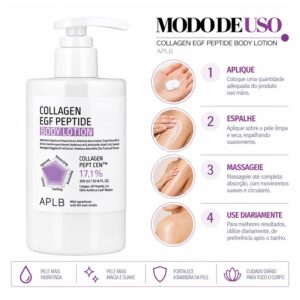 Body Lotion APLB Collagen EGF Peptide 300ml - Imagen 4