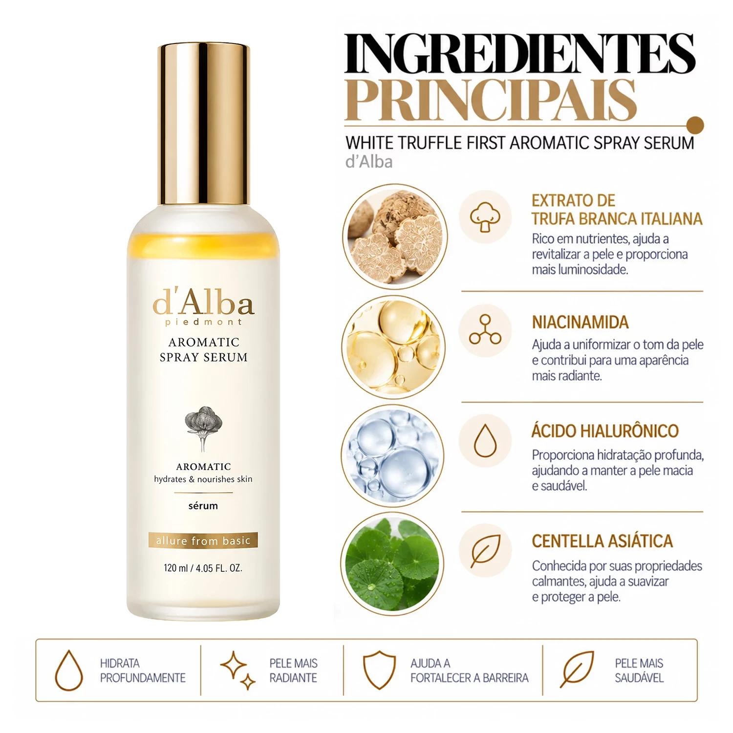 COS D'ALBA SERUM FACIAL WHITE TRUFFLE FIRST AROMATIC SPRAY SERUM 120ML - Imagen 2