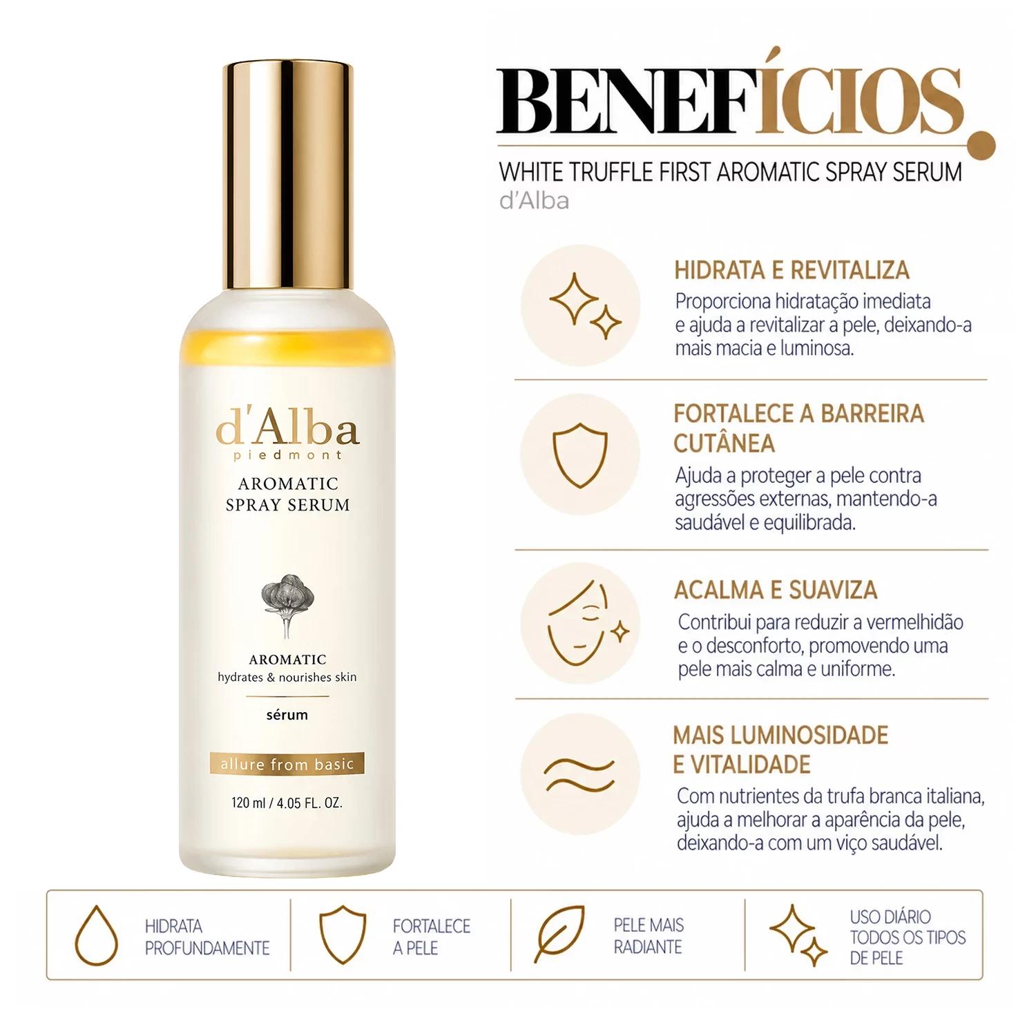 COS D'ALBA SERUM FACIAL WHITE TRUFFLE FIRST AROMATIC SPRAY SERUM 120ML - Imagen 3