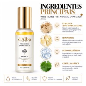 COS D'ALBA SERUM FACIAL WHITE TRUFFLE FIRST AROMATIC SPRAY SERUM 60ML - Imagen 2