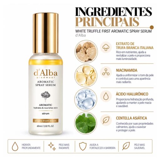 Alternative view of COS D'ALBA SERUM FACIAL WHITE TRUFFLE FIRST AROMATIC SPRAY SERUM 60ML
