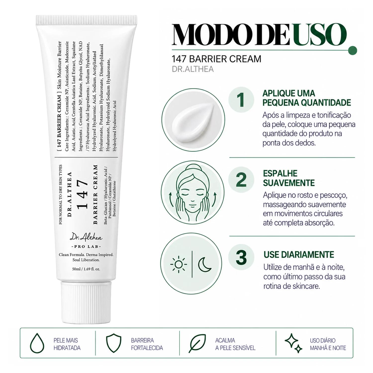 COS DR.ALTHEA CREME FACIAL 147 BARRIER CREAM 50ML - Imagen 4