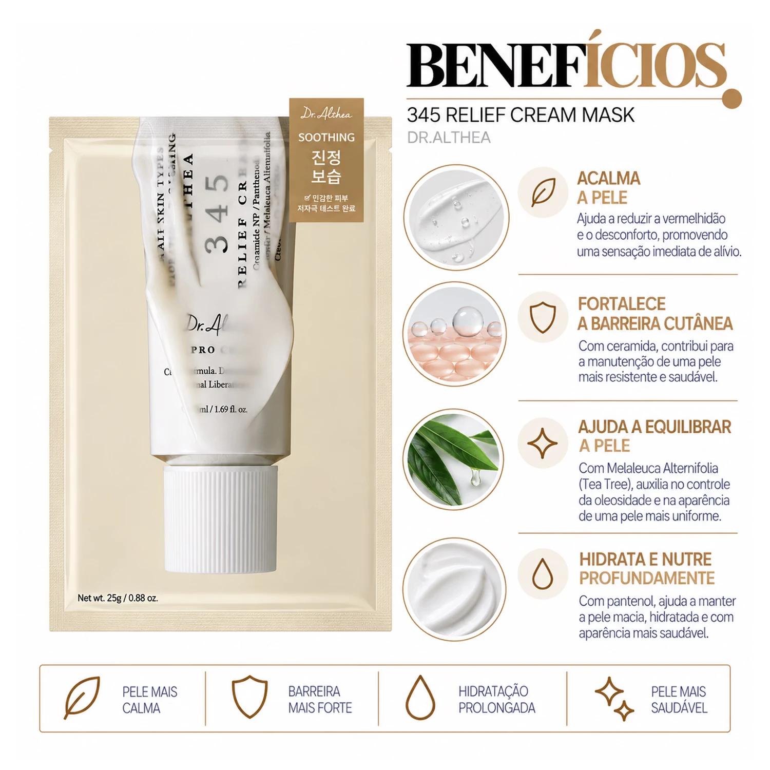 COS DR.ALTHEA MASCARA FACIAL 345 CREAM MASK 4UN - Imagen 4