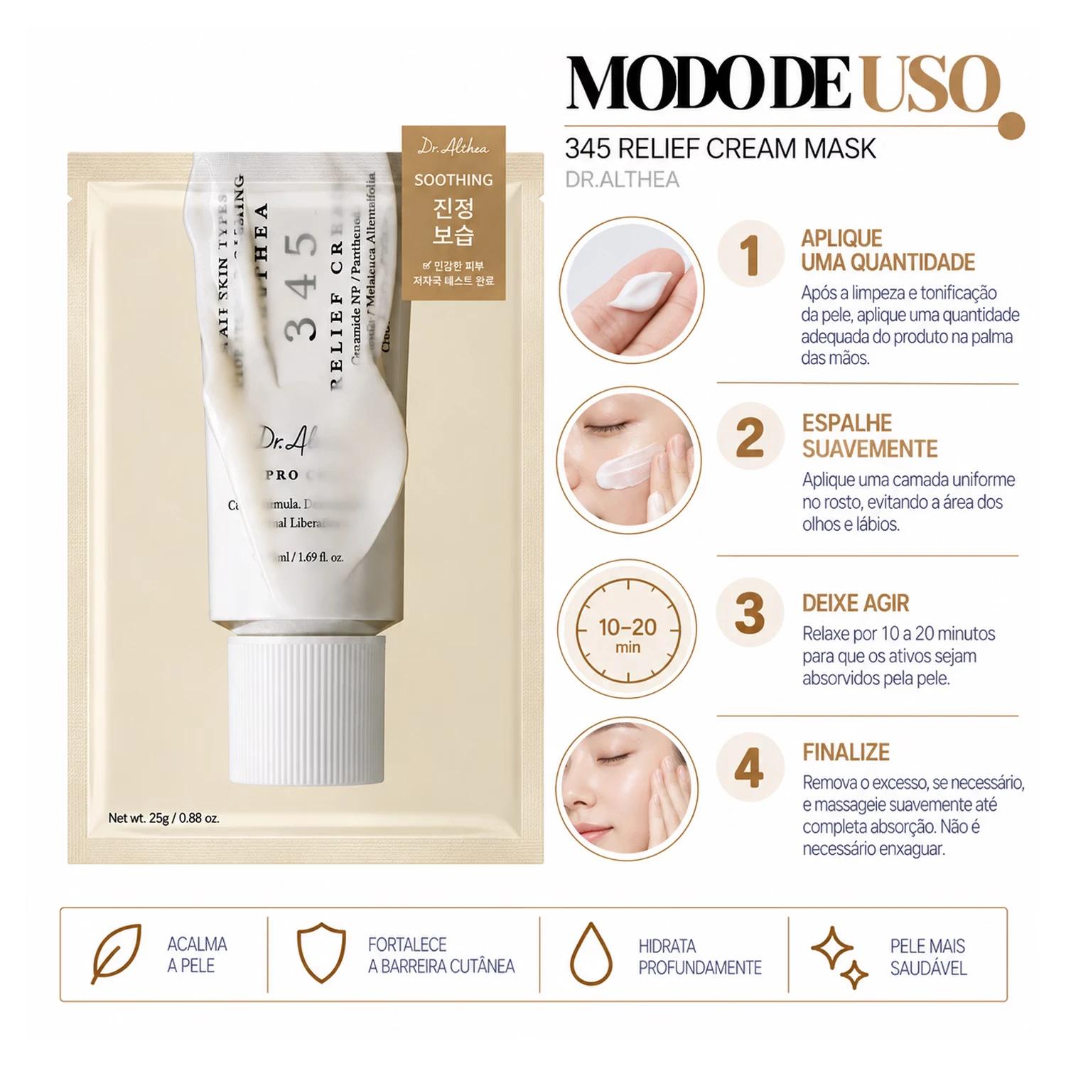 COS DR.ALTHEA MASCARA FACIAL 345 CREAM MASK 4UN - Imagen 5