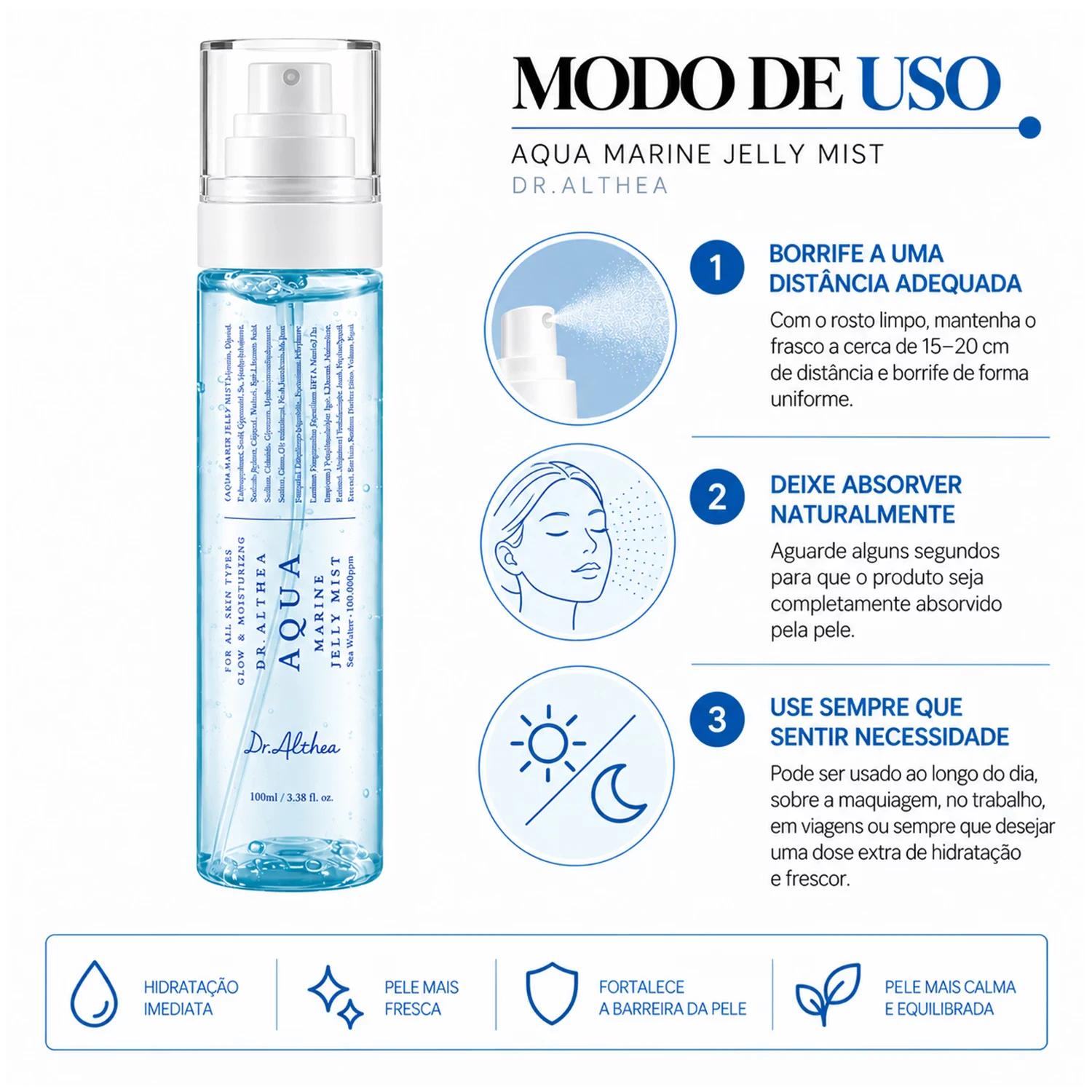 COS DR.ALTHEA BRUMA FACIAL AQUA MARINE JELLY MIST 100ML - Imagen 4