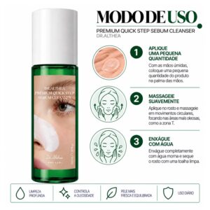 Limpador Facial Dr. Althea Premium Quick Step Sebum Cleanser 100ml - Imagen 4