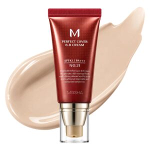 BB Cream MISSHA M Perfect Cover Nº 21 Light 50ml - Imagen 3