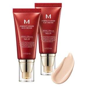 COS MISSHA BB CREAM M PERFECT COVER BB CREAM DUAL PACK #21 LIGHT BEIGE - Imagen 3