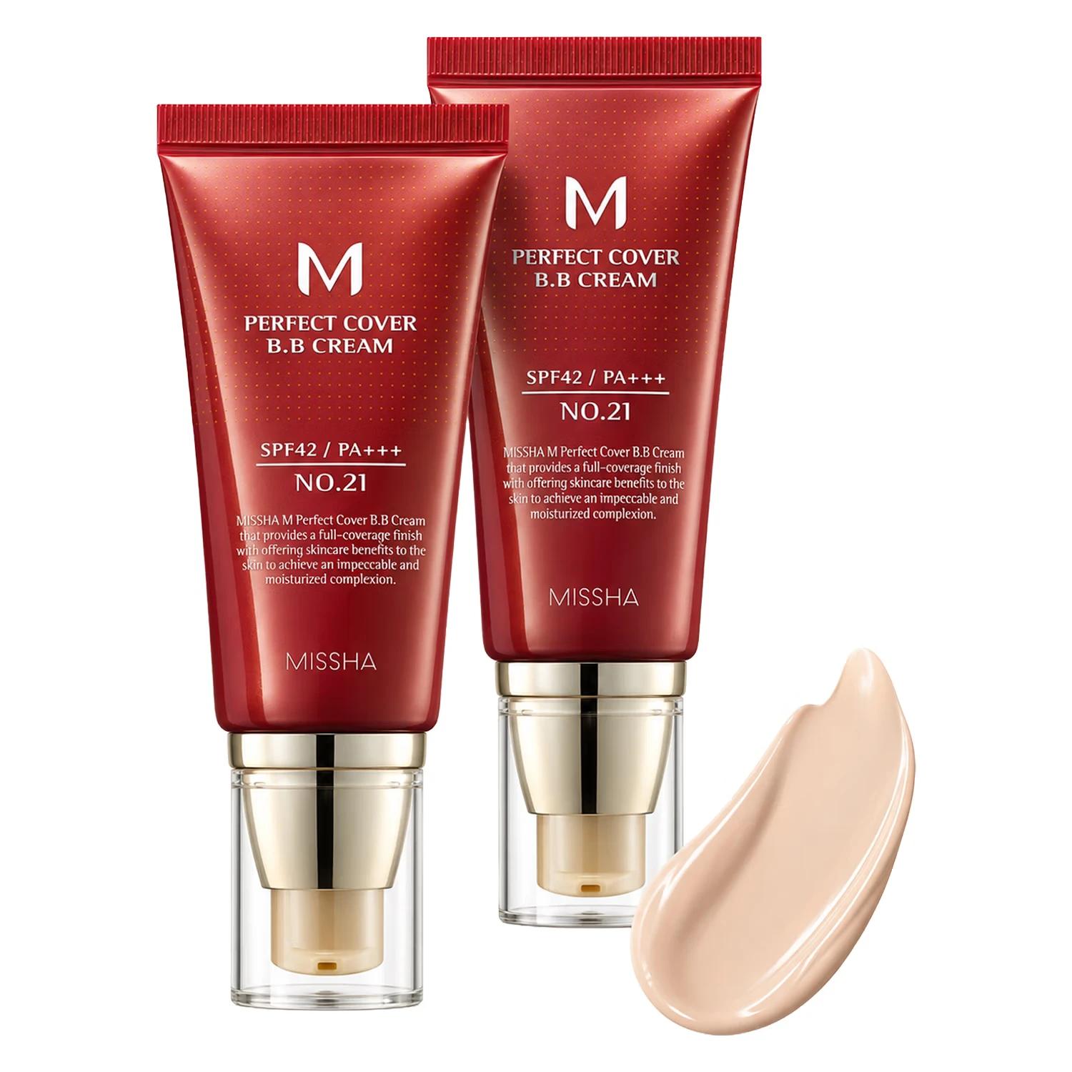 COS MISSHA BB CREAM M PERFECT COVER BB CREAM DUAL PACK #21 LIGHT BEIGE - Imagen 3
