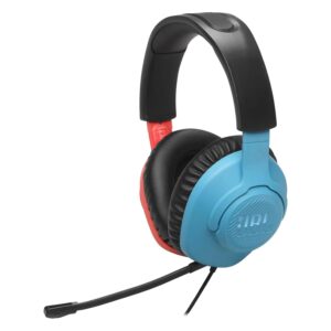 Headset Gamer JBL Quantum 100N 3.5mm - Azul e Vermelho