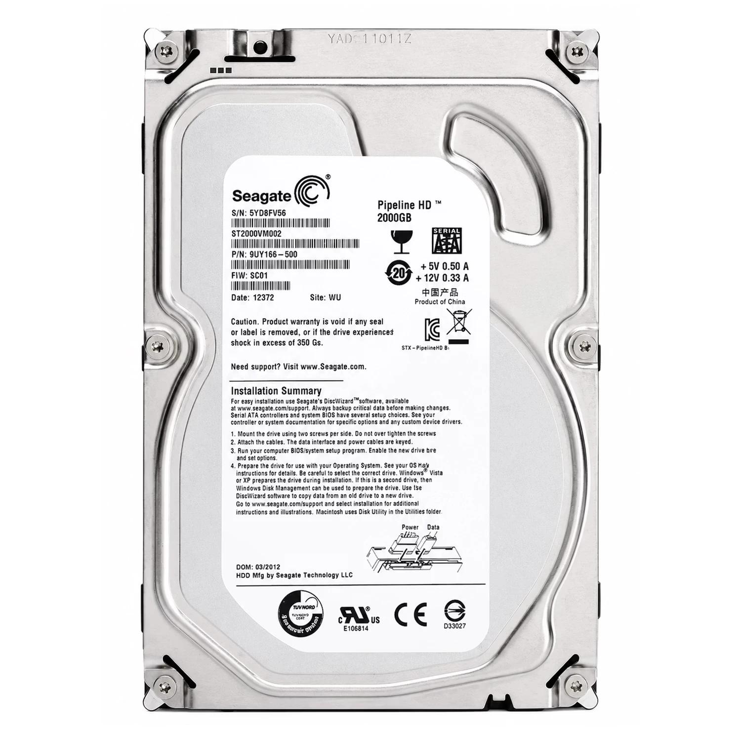 HD Seagate Pipeline Pull 2TB 3.5" SATA 3 5900 RPM - ST2000VM002