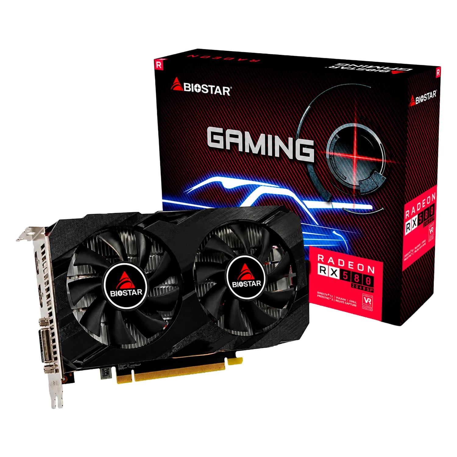 Placa De Video Biostar AMD Radeon RX-580 8GB GDDR5 - VA5815RF82