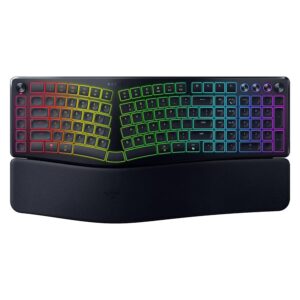 Teclado Gamer Razer Pro Type Ergo RZ03-05440200-R3U11 RGB Inalámbrico - Negro