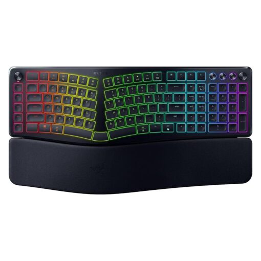 Teclado Gamer Razer Pro Type Ergo RZ03-05440200-R3U11 RGB Inalámbrico - Negro