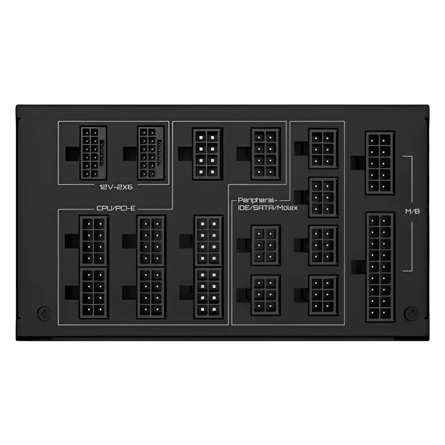 Fonte Gigabyte GP-UD1600PM ATX 1600W 80 Platinum Full Modular - Negro - Imagen 4
