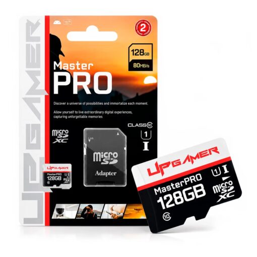 Tarjeta De Memoria Micro SD UP Gamer Master Pro 128GB 80Mbs