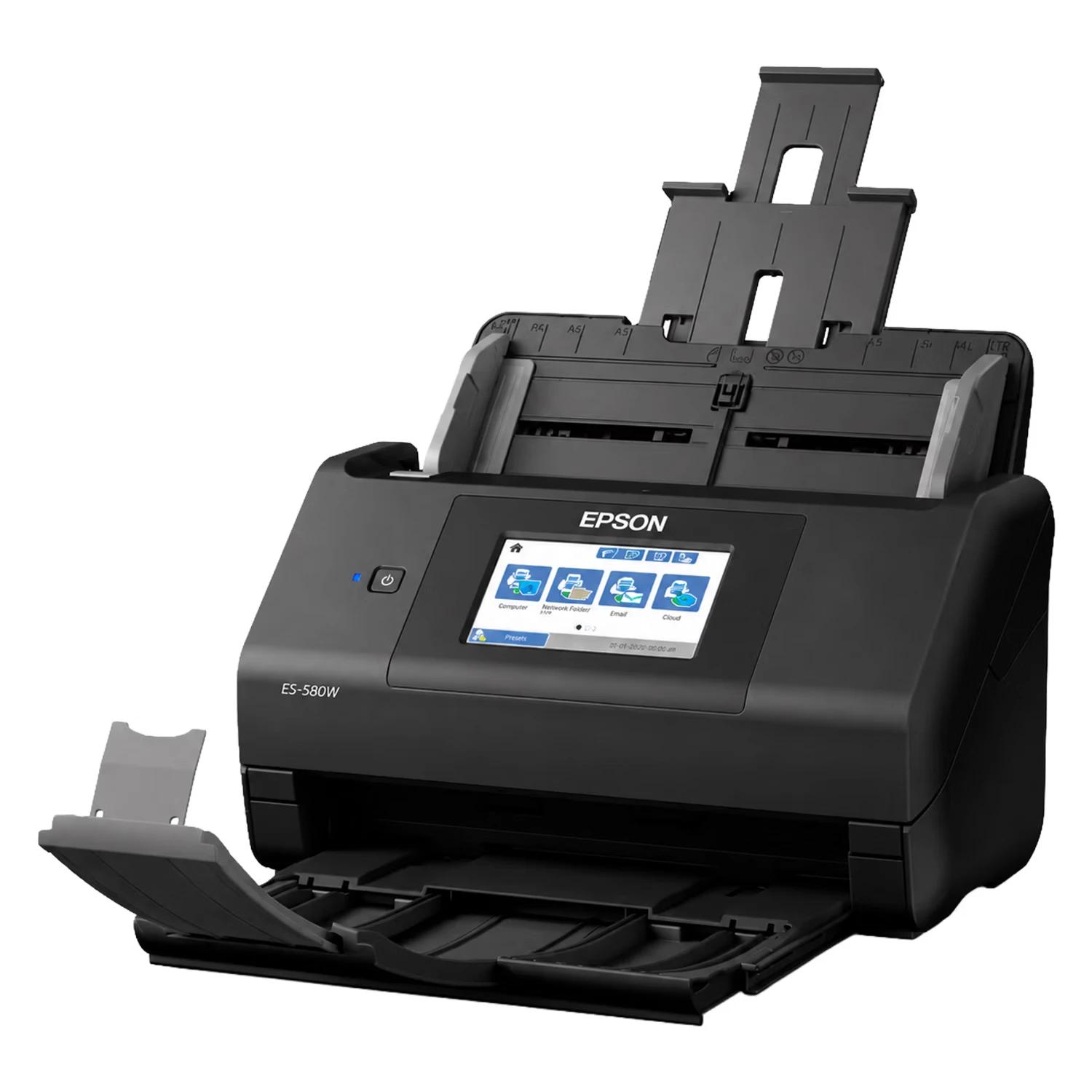 Scanner Epson WorkForce ES-580W 600DPI 35PPM USB Bivolt - Preto - Imagen 2