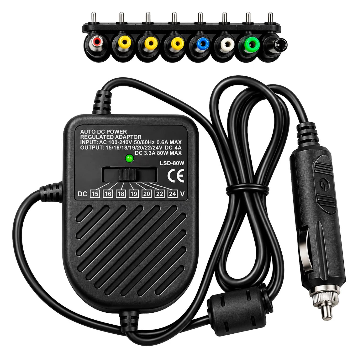 FONTE UNIVERSAL P/NOTEBOOK 8 CONECTORES 12-24V 120W PARA CARRO - Imagen 4