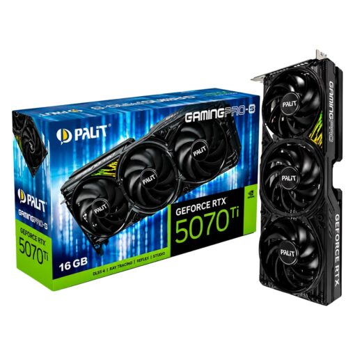 Placa De Video Palit Gaming Pro-S NVIDIA GeForce RTX-5070Ti 16GB GDDR7 - NE7507T019T2-GB2031U
