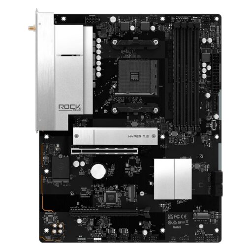 Alternative view of Placa Madre ASRock B550 Rock WiFi DDR4 Socket AM4 Chipset AMD B550 Micro ATX