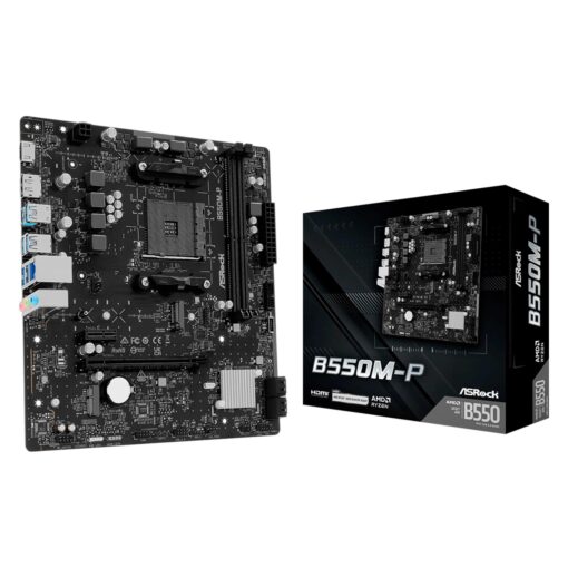 Placa Madre ASRock B550M-P DDR4 Socket AM4 Chipset AMD B550 Micro ATX