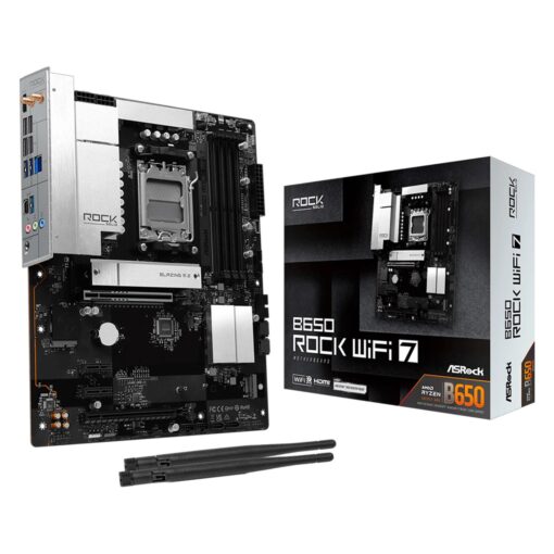 Placa Madre ASRock B650 Rock WiFi 7 DDR5 Socket AM5 Chipset AMD B650 ATX