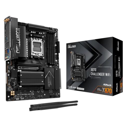 Placa Mãe ASRock X870 Challenger WiFi DDR5 Socket AM5 Chipset AMD X870 ATX