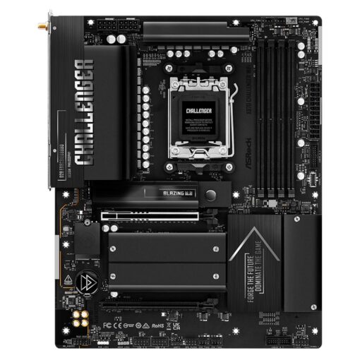 Alternative view of Placa Mãe ASRock X870 Challenger WiFi DDR5 Socket AM5 Chipset AMD X870 ATX