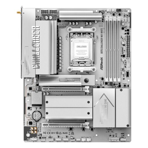 Alternative view of Placa Madre ASRock X870 Challenger WiFi White DDR5 Socket AM5 Chipset AMD X870 ATX