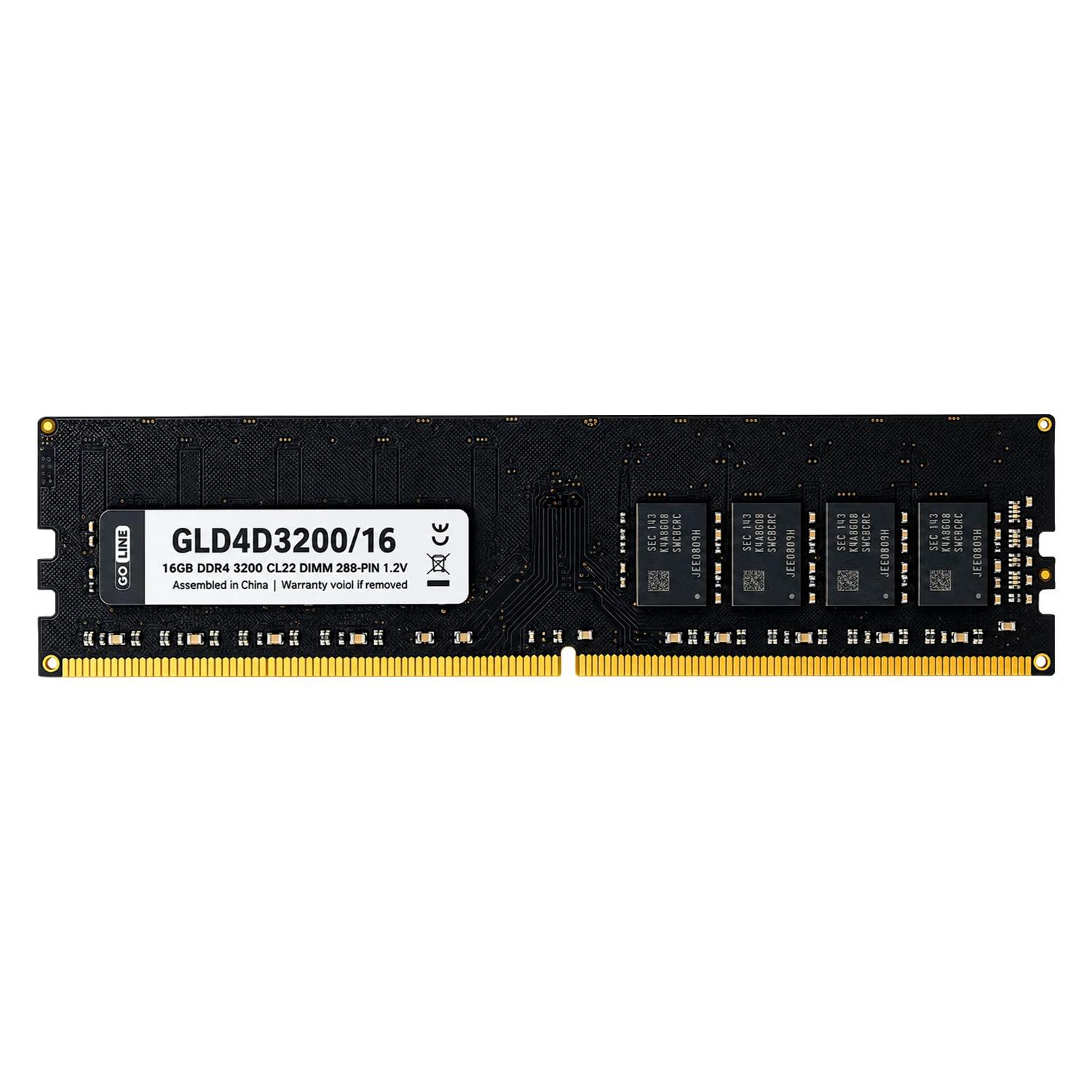 Memória RAM Goline 16GB DDR4 3200 MHz - GLD4D3200/16