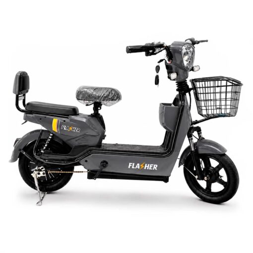 Moto Elétrica Flasher Autopropelid 500W 14" LED - Cinza