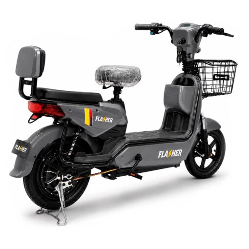 Alternative view of Moto Elétrica Flasher Autopropelid 500W 14" LED - Cinza
