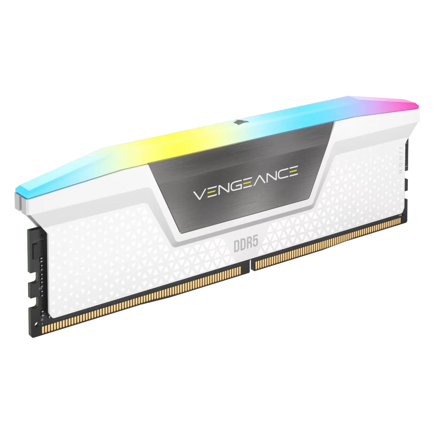 Memoria RAM Corsair Vengeance RGB 32GB (2x16GB) DDR5 6000 MHz - CMH32GX5M2D6000Z38W - Imagen 3