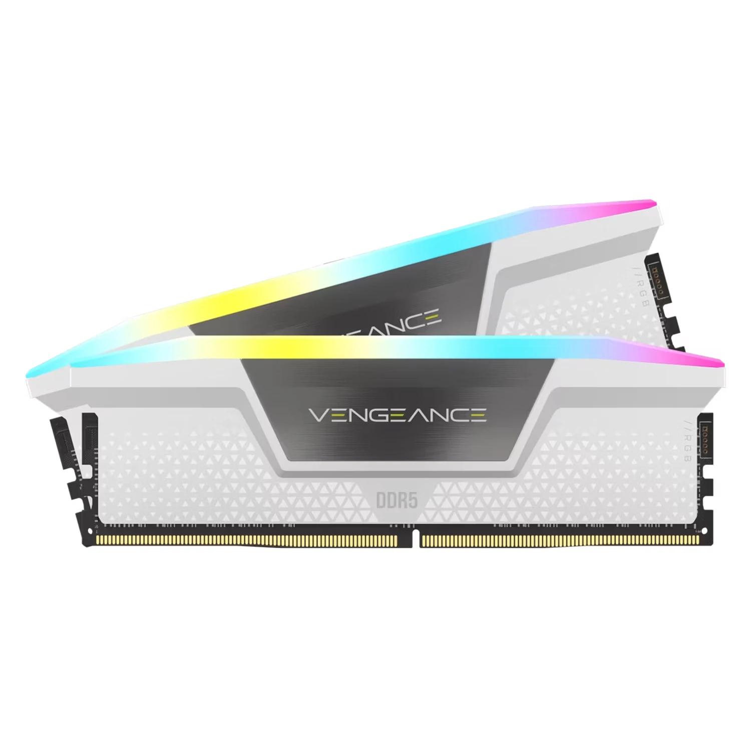 Memoria RAM Corsair Vengeance RGB 32GB (2x16GB) DDR5 6000 MHz - CMH32GX5M2D6000Z38W - Imagen 4