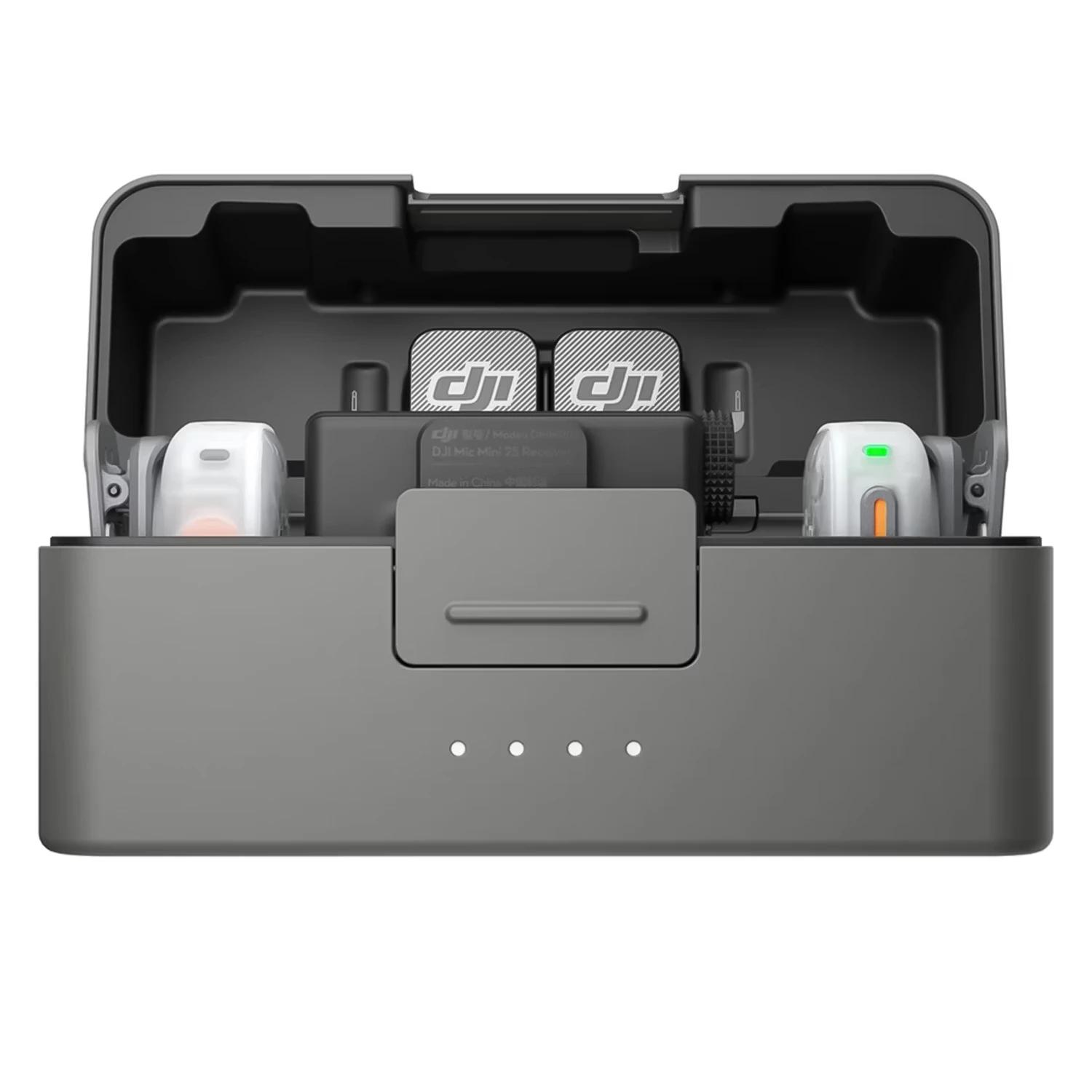 Micrófono Lapela DJI Mic Mini 2S USB-C Inalámbrico Para Smartphone - Negro (2 TX + 1 RX + CHARGING CASE)
