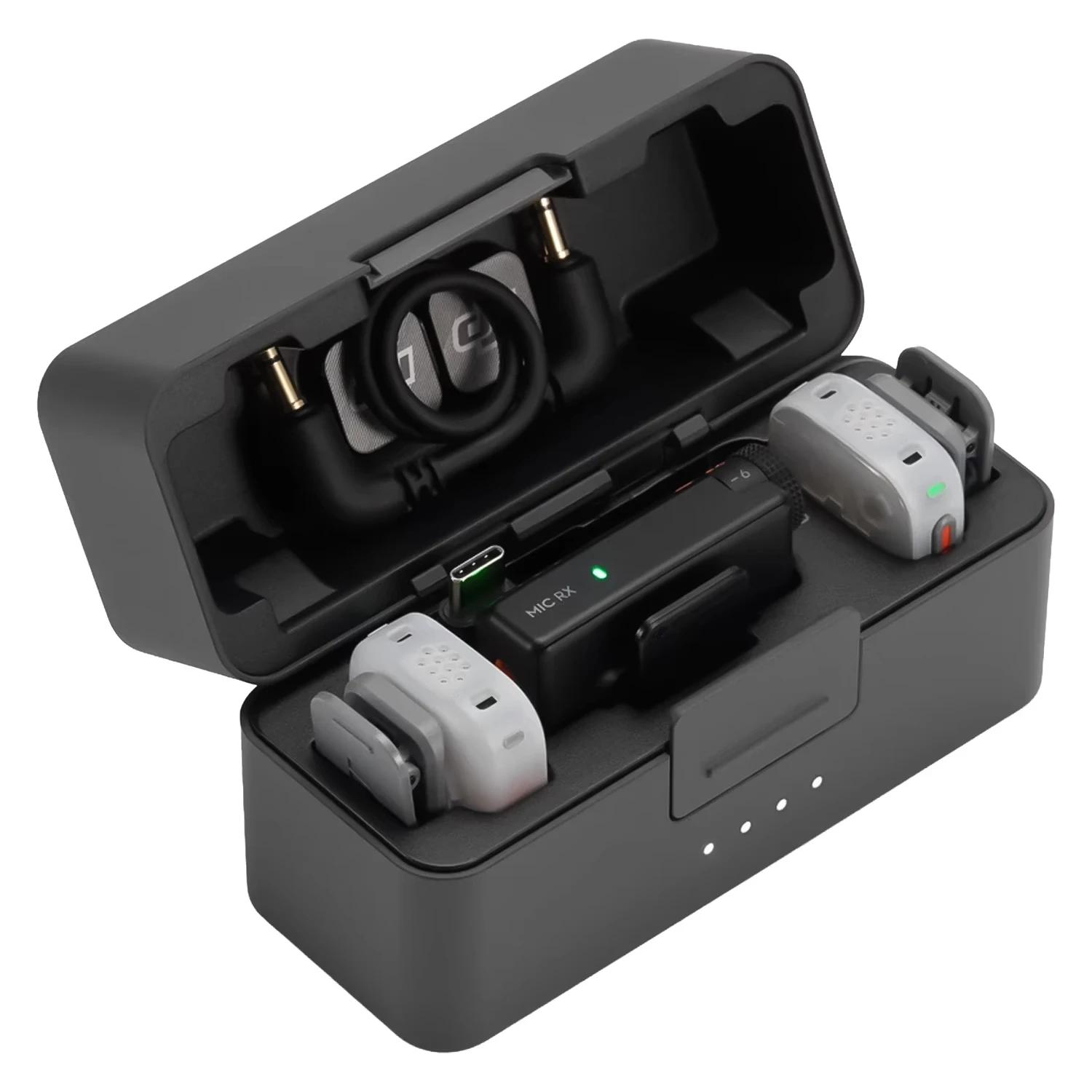 Micrófono Lapela DJI Mic Mini 2S USB-C Inalámbrico Para Smartphone - Negro (2 TX + 1 RX + CHARGING CASE) - Imagen 2