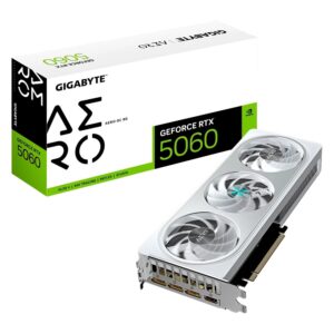 Placa de Video Gigabyte Aero OC NVIDIA GeForce RTX-5060 8GB GDDR7 - GV-N5060AERO-OC-8GD