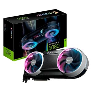 Placa De Video Gigabyte Aorus Infinity NVIDIA GeForce RTX-5080 16GB GDDR7 - GV-N5080AORUS