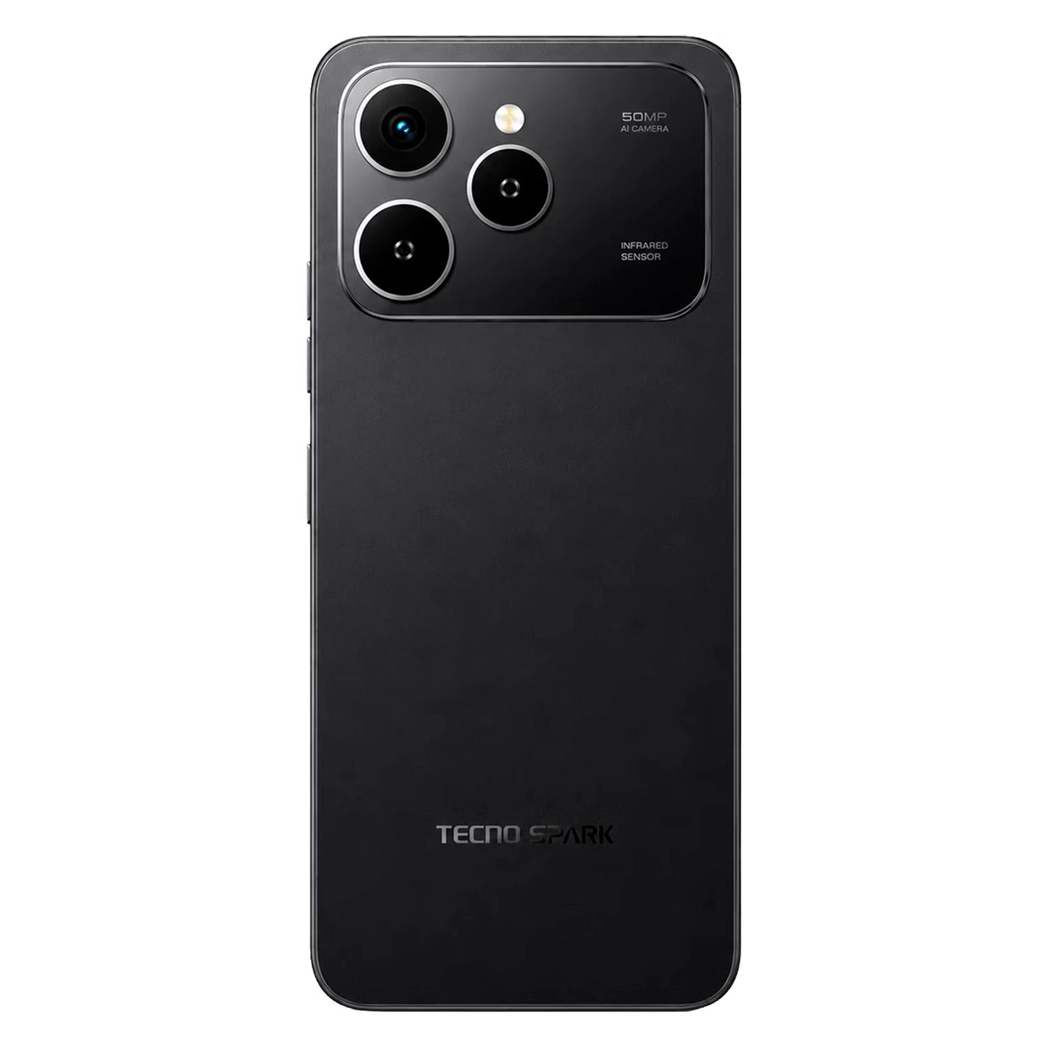 Smartphone Tecno Spark 40 KM5 256GB 8GB RAM Dual SIM Pantalla 6.67" - Negro - Imagen 3