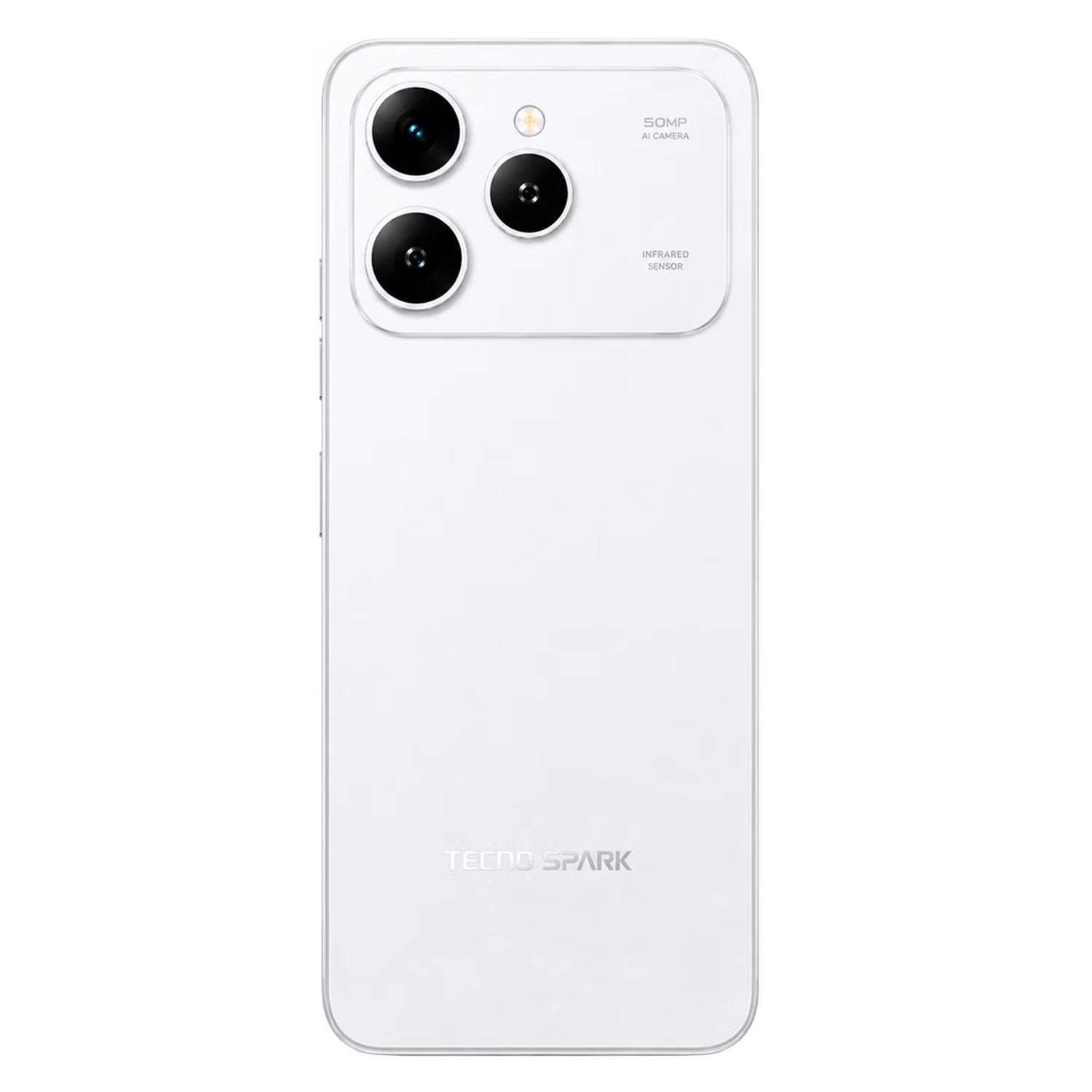 Smartphone Tecno Spark 40 KM5 256GB 8GB RAM Dual SIM Tela 6.67" - Branco - Imagen 3