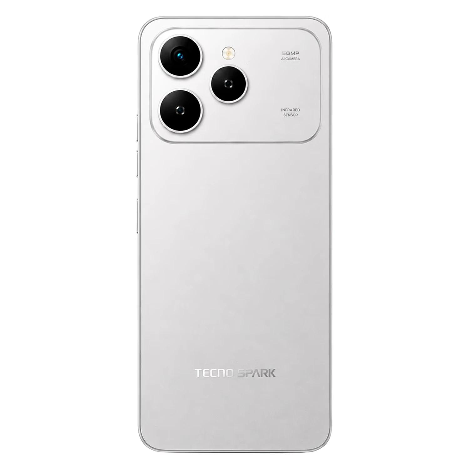Smartphone Tecno Spark 40 KM5 256GB 8GB RAM Dual SIM Pantalla 6.67" - Gris Titanio - Imagen 3