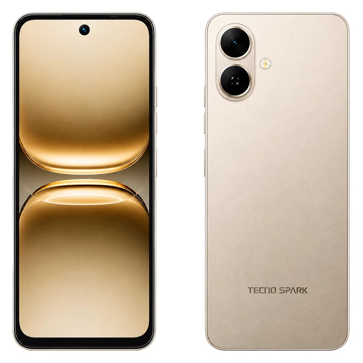 Smartphone Tecno Spark Go 2 KM4 128GB 4GB RAM Dual SIM Pantalla 6.67" - Gris Titanio - Imagen 4