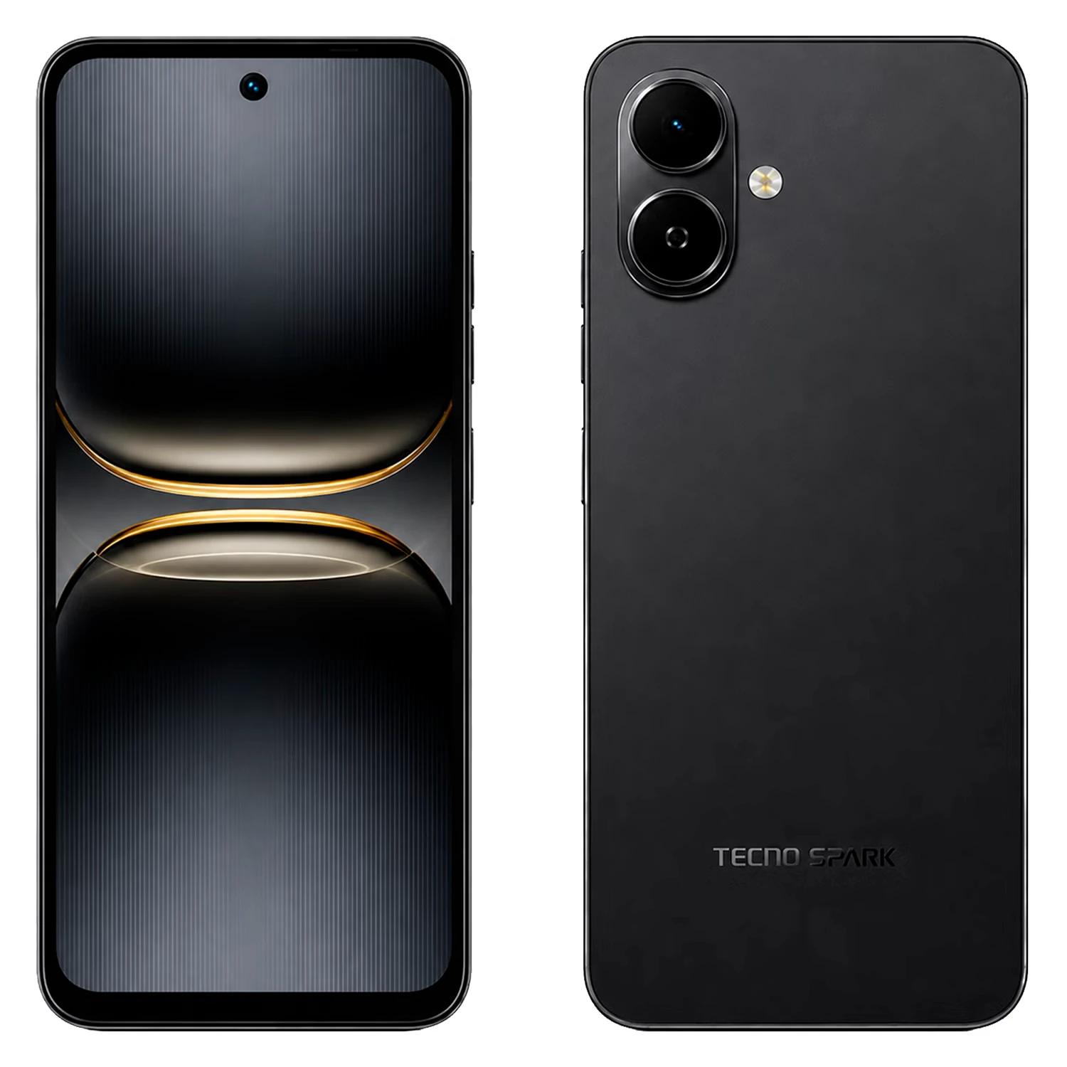 Smartphone Tecno Spark Go 2 KM4 128GB 4GB RAM Dual SIM Pantalla 6.67" - Negro - Imagen 4