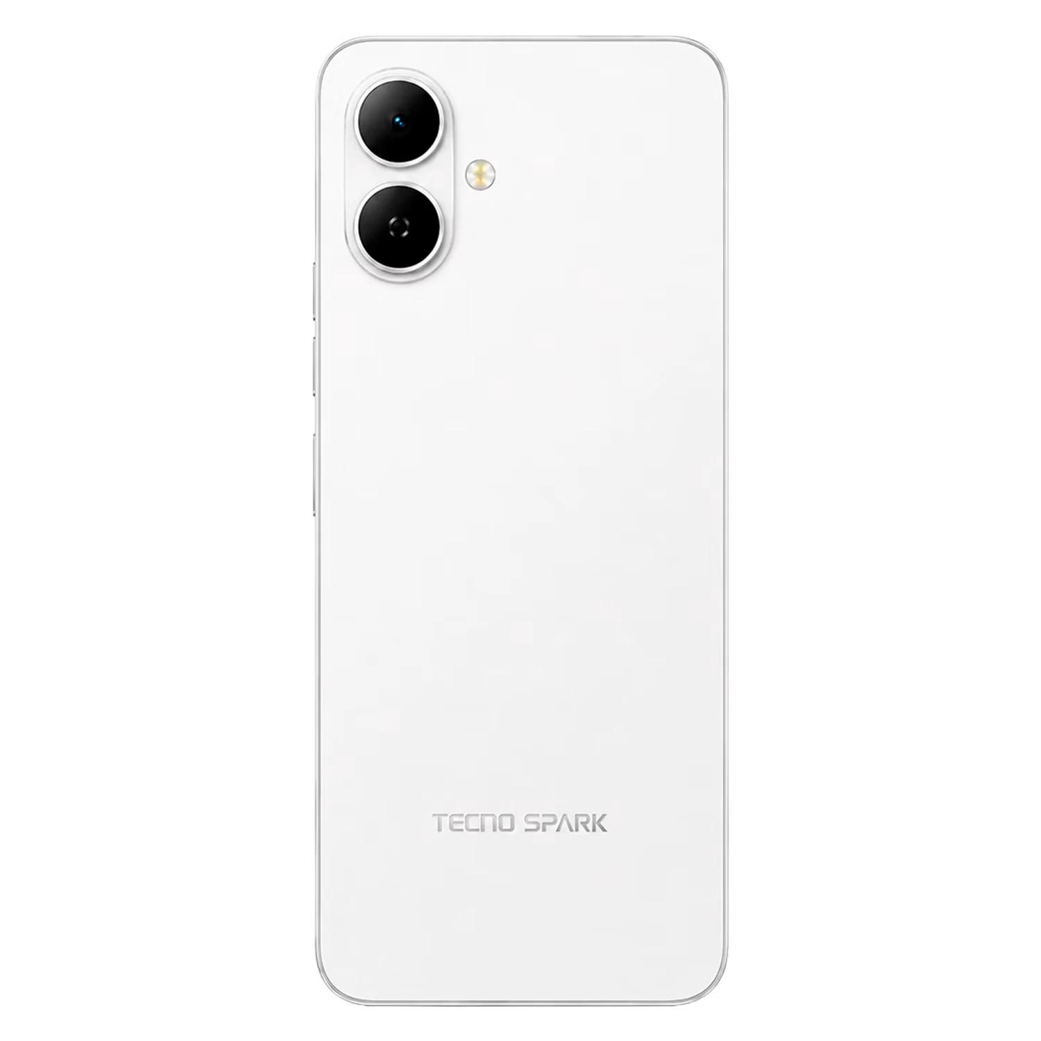 Smartphone Tecno Spark Go 2 KM4 128GB 4GB RAM Dual SIM Pantalla 6.67" - Blanco - Imagen 3