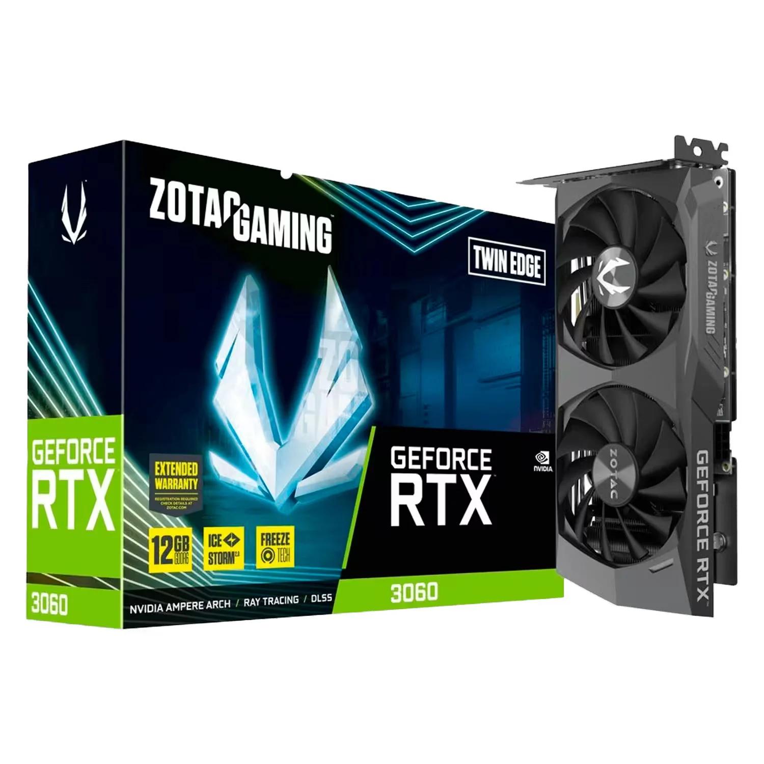 Placa de Vídeo Zotac Gaming Twin Edge NVIDIA GeForce RTX-3060 12GB GDDR6 - ZT-A30600E2-10A