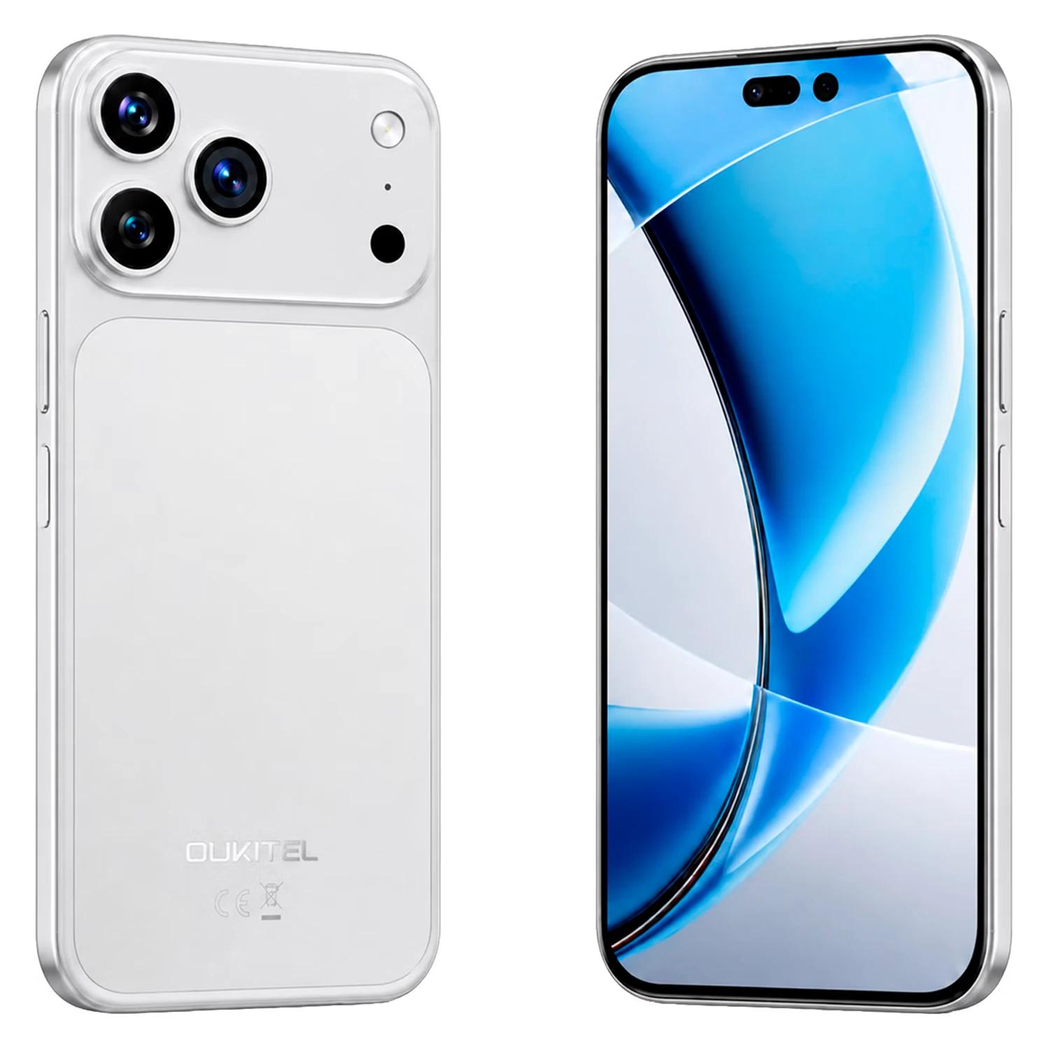 Smartphone Oukitel C17 Plus 256GB 6GB RAM Dual SIM NFC Pantalla 6.9" - Plata - Imagen 4